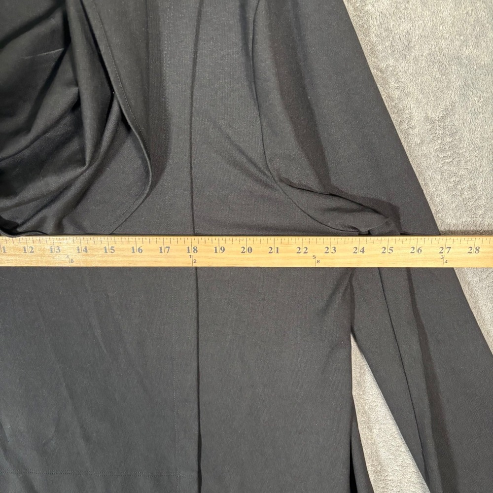 Bryn Walker Black Modal Blend Asymmetrical Cowl Neck Tunic Dress Women Large USA - Picture 12 of 13